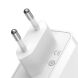 Сетевое зарядное устройство Baseus GaN5 Pro Fast Charger 2C+U (140W) + кабель Type-C to Type-C (240W, 1m) CCGP100202 - White (141928W). Фото 5 из 35