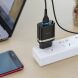Мережевий зарядний пристрій Hoco C12Q Smart QC3.0 (3A) + кабель MicroUSB - Black (141641B). Фото 6 з 10