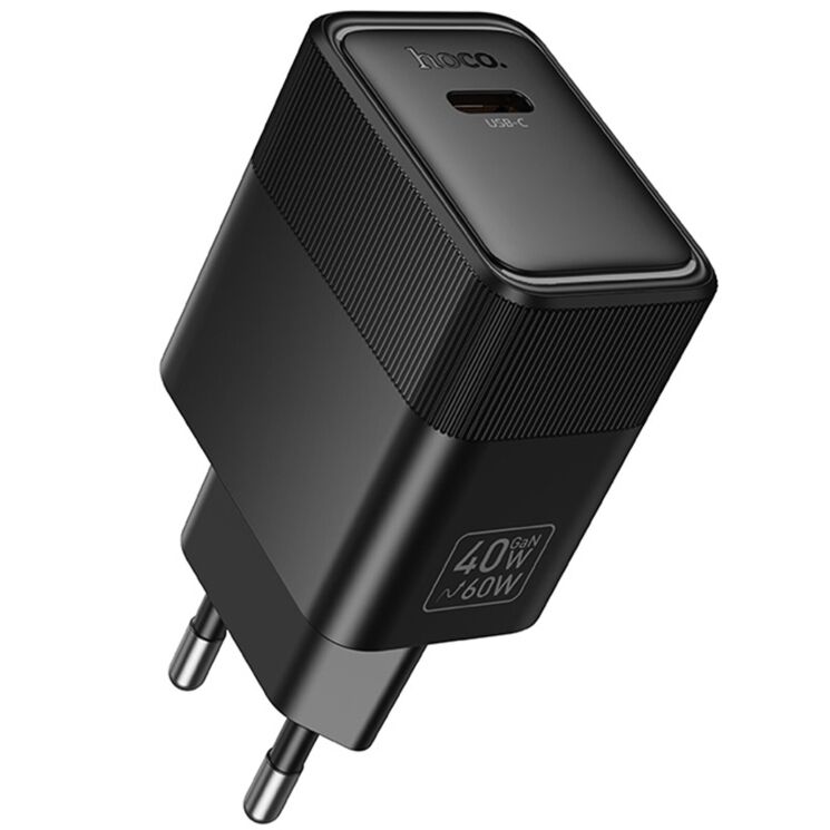 Сетевое зарядное устройство Hoco CS113A Lounge PD40W (Type-C) - Black: фото 2 из 5