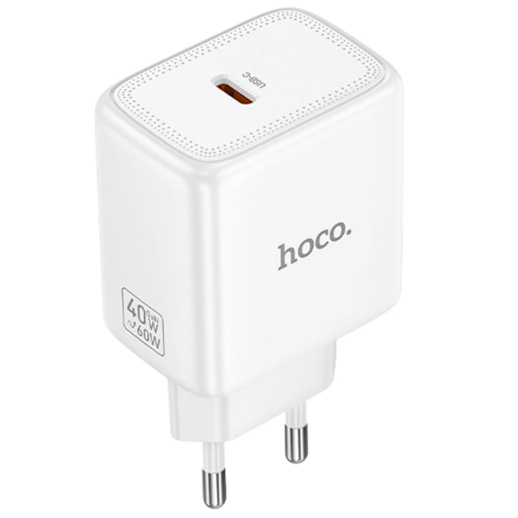 Сетевое зарядное устройство Hoco N83 PD40W (Type-C) - White (995654W) Сетевое зарядное устройство Hoco N83 PD40W (Type-C) - White: фото 1 из 5