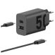 Сетевое зарядное устройство Motorola TurboPower 50W Duo + кабель Type-C to Type-C (SJMC502) - Black (346171B). Фото 2 из 13