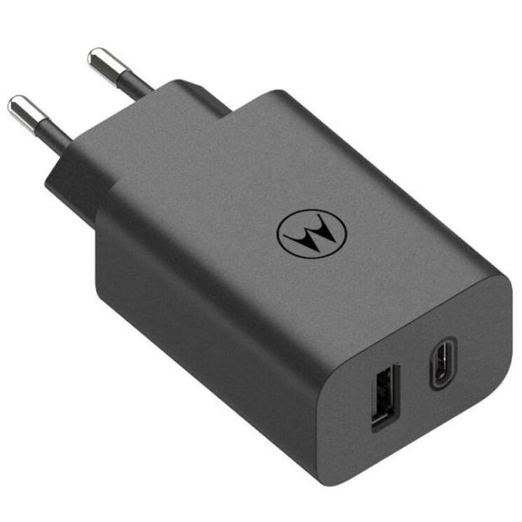 Сетевое зарядное устройство Motorola TurboPower 50W Duo + кабель Type-C to Type-C (SJMC502) - Black: фото 6 из 13