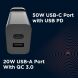 Сетевое зарядное устройство Motorola TurboPower 50W Duo + кабель Type-C to Type-C (SJMC502) - Black (346171B). Фото 9 из 13