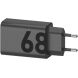 Сетевое зарядное устройство Motorola TurboPower 68W + кабель Type-C to Type-C (MC-682N) - Black (960203B). Фото 3 из 4