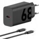 Сетевое зарядное устройство Motorola TurboPower 68W + кабель Type-C to Type-C (MC-682N) - Black (960203B). Фото 1 из 4