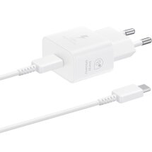 Сетевое зарядное устройство Samsung 25W Power Adapter + кабель Type-C to Type-C (EP-T2510XWEGEU) - White: фото 1 из 5