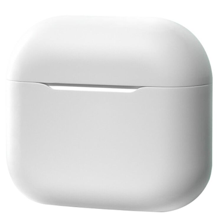 Силиконовый чехол Deexe Silicone Case (FH) для Apple AirPods 3 - White: фото 1 из 9