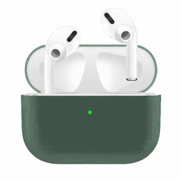 Силиконовый чехол Deexe UltraSlim Case для Apple AirPods Pro - Pine Green: фото 1 из 1