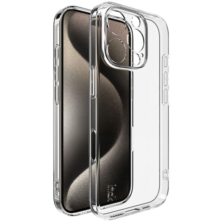 Силиконовый чехол IMAK UX-5 Series для Apple iPhone 16 Pro - Transparent: фото 1 из 8