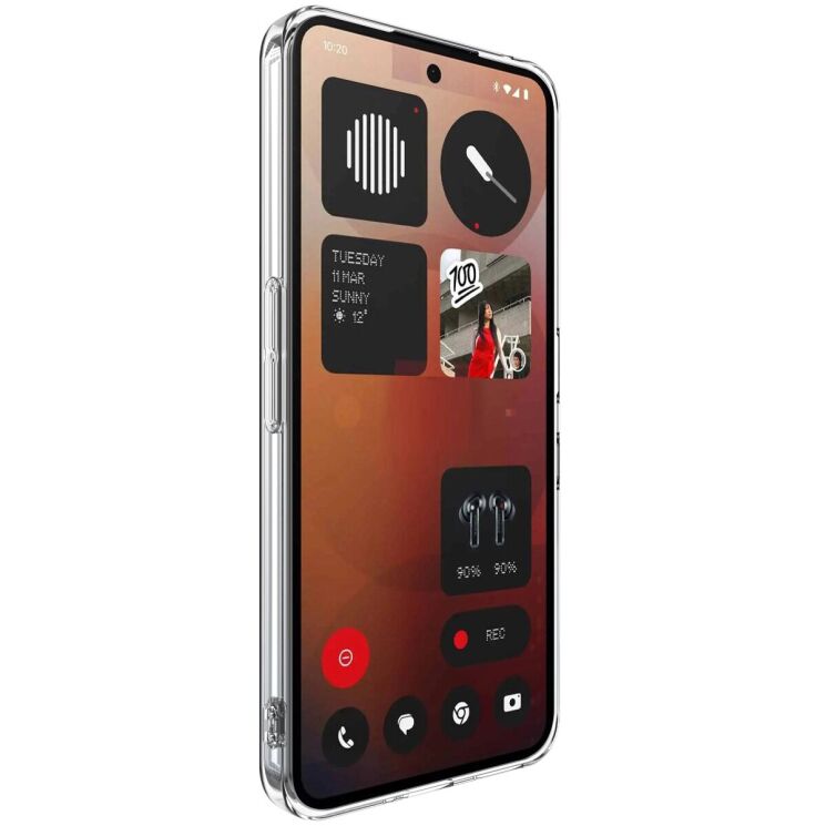 Силіконовий (TPU) чохол IMAK UX-5 Series для Nothing Phone (3a) - Transparent: фото 2 з 7