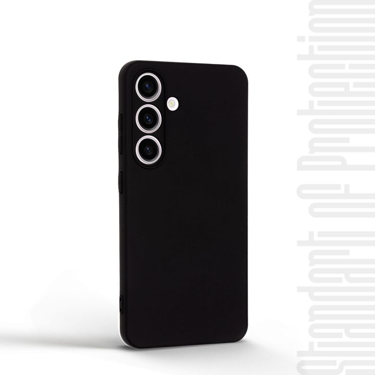Силиконовый (TPU) чехол ArmorStandart Matte Slim Fit для Samsung Galaxy S24 - Black: фото 2 из 5