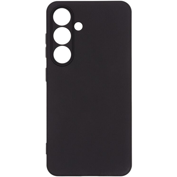 Силиконовый (TPU) чехол ArmorStandart Matte Slim Fit для Samsung Galaxy S24 - Black: фото 1 из 5