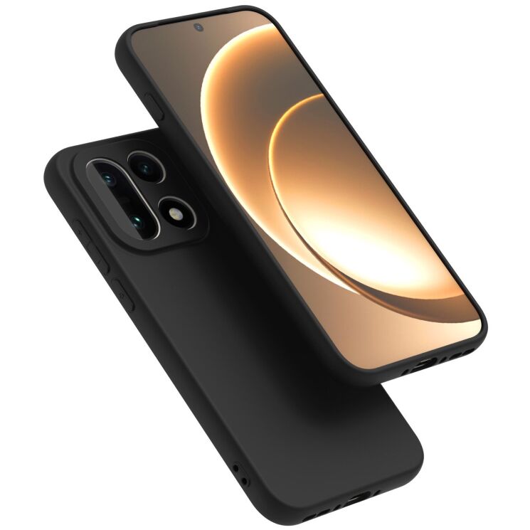 Силиконовый (TPU) чехол Deexe Matte Case для OnePlus 15 - Black: фото 4 из 5