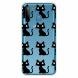 Силіконовий (TPU) чохол Deexe Pretty Glossy для Samsung Galaxy A21 (A215) - Black Cat (256610S). Фото 1 з 4