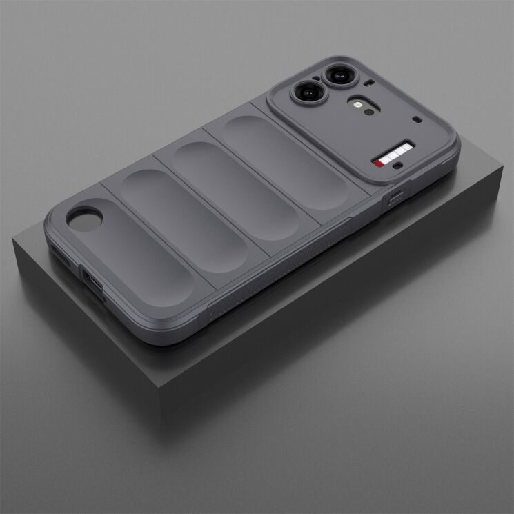 Силіконовий (TPU) чохол Deexe Terra Case для Nothing Phone (4b) - Dark Grey: фото 2 з 5