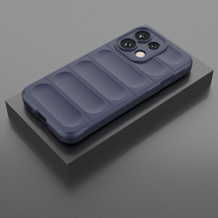 Силиконовый (TPU) чехол Deexe Terra Case для OPPO Reno 16 F/FS - Dark Blue: фото 2 из 5