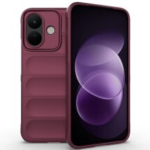 Силіконовий (TPU) чохол Deexe Terra Case для Xiaomi Redmi Note 17 Pro - Wine Red: фото 1 з 6