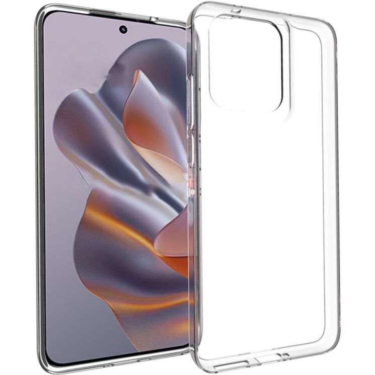 Силиконовый (TPU) чехол Deexe UltraThin для Motorola Edge 50 Neo - Transparent: фото 1 из 5