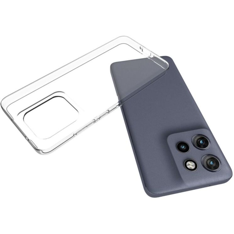 Силиконовый (TPU) чехол Deexe UltraThin для Motorola Edge 50 Neo - Transparent: фото 4 из 5