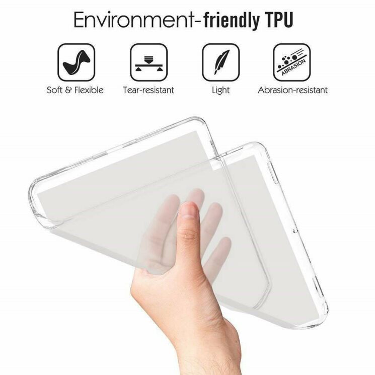 Силиконовый (TPU) чехол Deexe UltraThin для Samsung Galaxy Tab S5e 10.5 (T720/725) - Transparent: фото 2 из 4