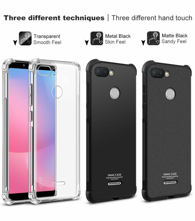 Силиконовый (TPU) чехол IMAK Airbag MAX для Xiaomi Redmi 6 - Transparent: фото 4 из 9
