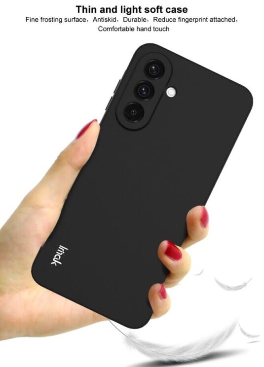 Силиконовый (TPU) чехол IMAK UC-3 Series для Samsung Galaxy A36 (A366) - Black: фото 6 из 8