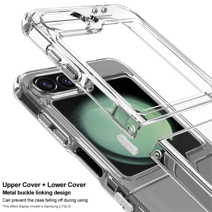 Силиконовый (TPU) чехол IMAK UX-6 Series для Samsung Galaxy Flip 6 - Transparent: фото 5 из 9