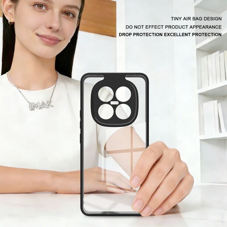 Силиконовый (TPU) чехол IMAK UX-9A Series для Xiaomi Redmi Note 15 Pro - Black: фото 8 из 9