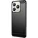 Силіконовий (TPU) чохол MOFI Carbon Fiber для Realme C63 / C61 / Note 60x - Black (359711B). Фото 2 з 9