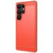 Силиконовый (TPU) чехол MOFI Carbon Fiber для Samsung Galaxy S25 Ultra (S938) - Red (372211R). Фото 1 из 9