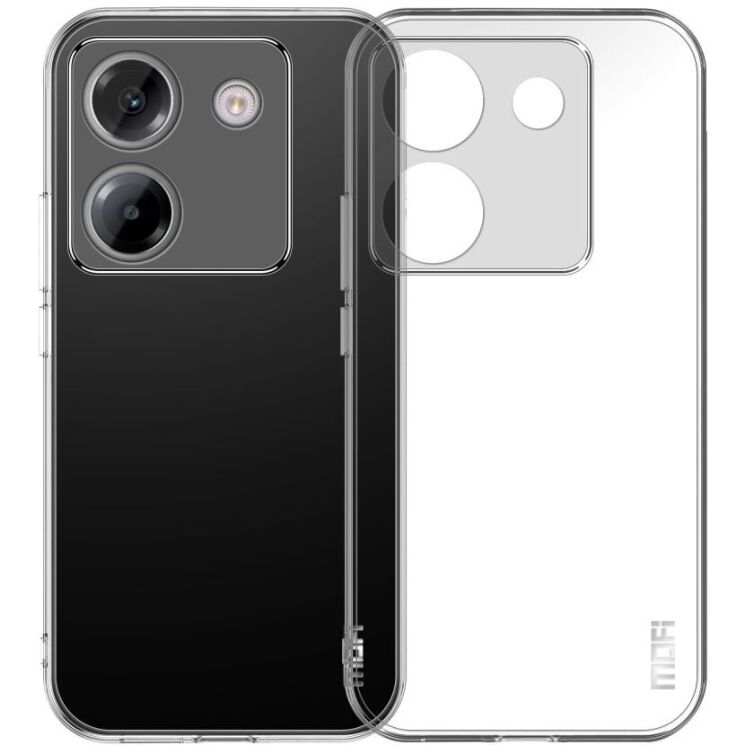 Силиконовый (TPU) чехол MOFI Thin Guard для Xiaomi Poco M7 Pro - Transparent: фото 1 из 10