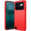 Силиконовый (TPU) чехол UniCase Carbon для Nothing Phone (4a) Pro - Red (411407R)