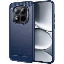 Силіконовий (TPU) чохол UniCase Carbon для Xiaomi Redmi Note 15 Pro 5G - Blue: фото 1 з 8