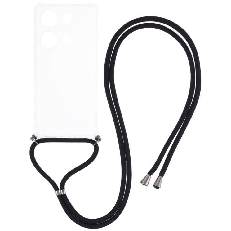 Силиконовый (TPU) чехол UniCase Carrying AirBag для Xiaomi Redmi Note 13 Pro 4G / Poco M6 Pro - Transparent: фото 1 из 5