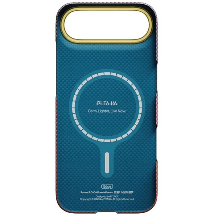 Ультратонкий чехол Pitaka Edge Case California Dream для iPhone Air (SCD1702A) - Pink / Coffee: фото 3 из 9