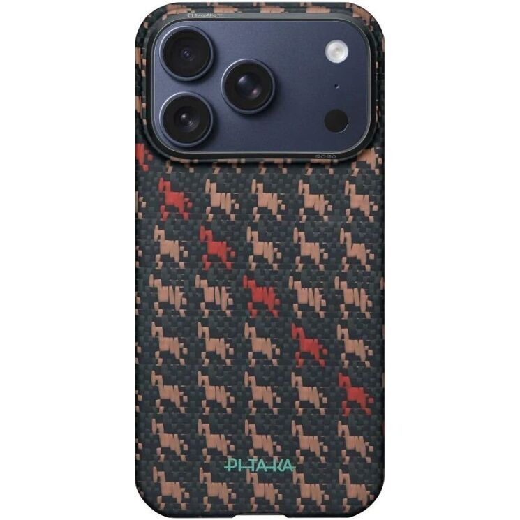 Ультратонкий чехол Pitaka Edge Case Happiness Rides для iPhone 17 Pro (HR1707P) - Ebony (403284E) Ультратонкий чехол Pitaka Edge Case Happiness Rides для iPhone 17 Pro (HR1707P) - Ebony: фото 2 из 15