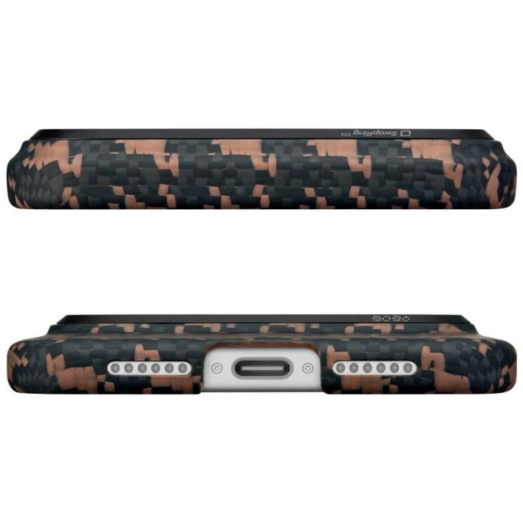 Ультратонкий чехол Pitaka Edge Case Happiness Rides для iPhone 17 Pro (HR1707P) - Ebony (403284E) Ультратонкий чехол Pitaka Edge Case Happiness Rides для iPhone 17 Pro (HR1707P) - Ebony: фото 7 из 15