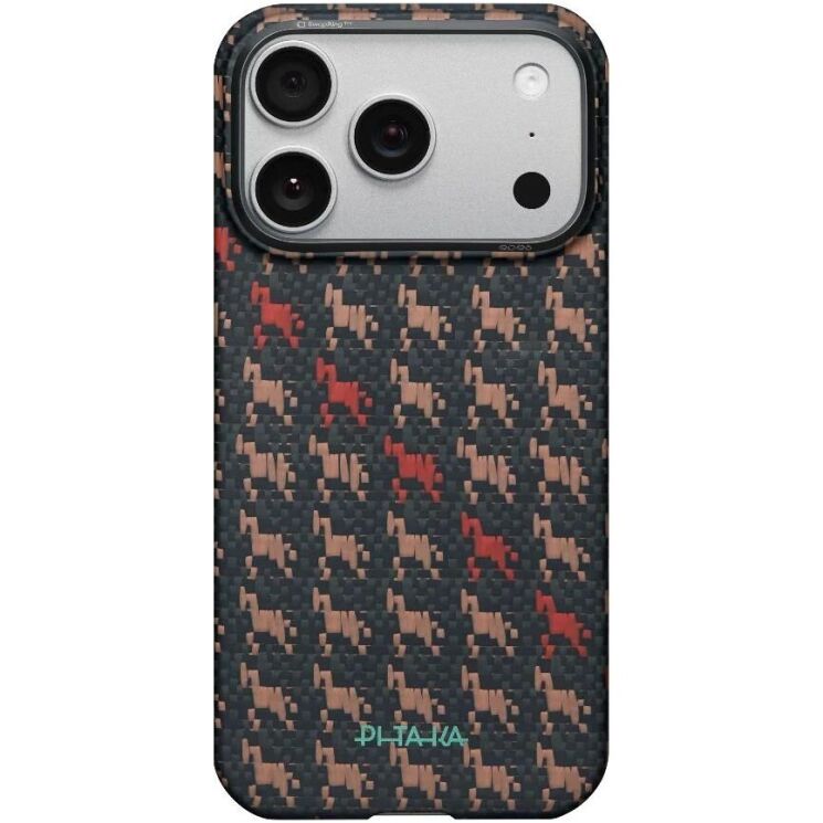 Ультратонкий чехол Pitaka Edge Case Happiness Rides для iPhone 17 Pro (HR1707P) - Ebony (403284E) Ультратонкий чехол Pitaka Edge Case Happiness Rides для iPhone 17 Pro (HR1707P) - Ebony: фото 3 из 15