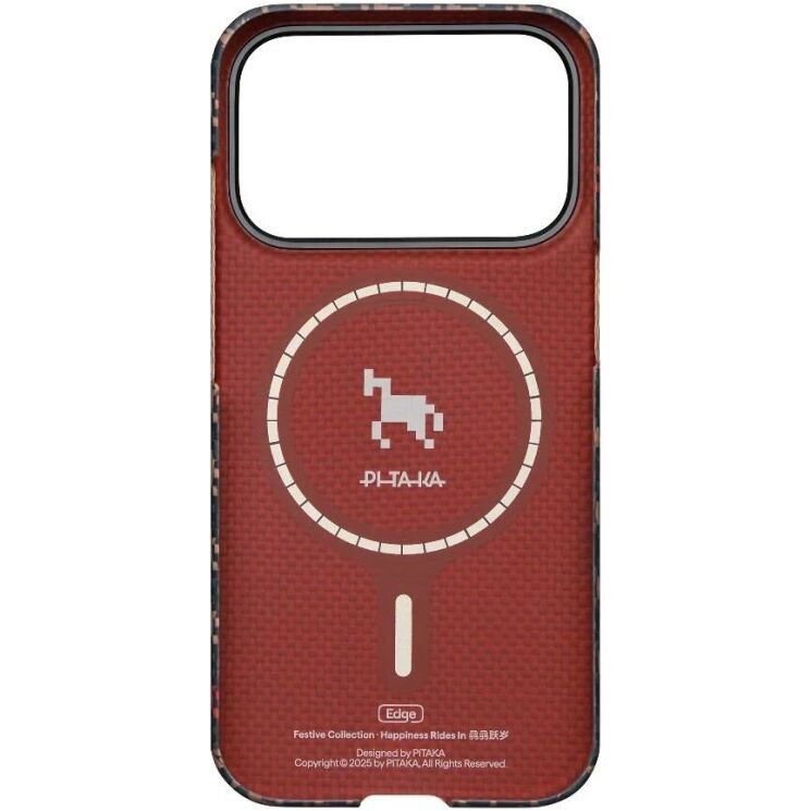 Ультратонкий чехол Pitaka Edge Case Happiness Rides для iPhone 17 Pro (HR1707P) - Ebony (403284E) Ультратонкий чехол Pitaka Edge Case Happiness Rides для iPhone 17 Pro (HR1707P) - Ebony: фото 5 из 15