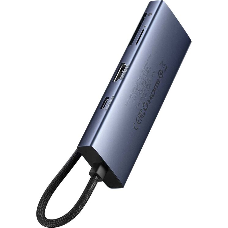 USB HUB Baseus UltraJoy Series 7 in 1 (B00052803811-00) - Space Grey: фото 2 з 12