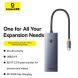 USB HUB Baseus UltraJoy Series 7 in 1 (B00052803811-00) - Space Grey (896361H). Фото 6 з 12