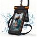 Влагозащитный чехол Deexe Aqua Shield для смартфонов диагональю до 7.5 дюймов - Black (981874B). Фото 1 из 7
