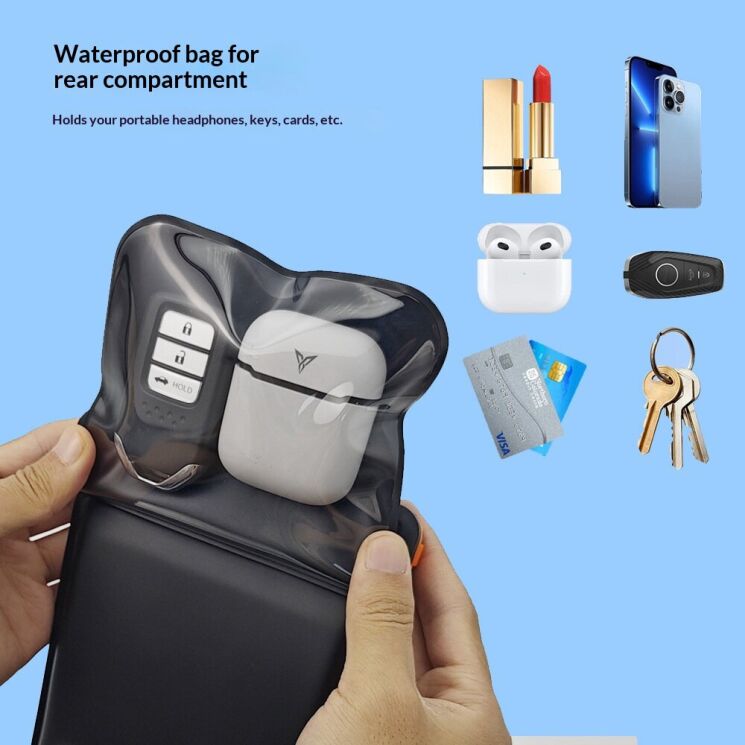 Вологозахисний чохол Deexe Aqua Shield для смартфонів діагоналлю до 7.5 дюймів - Blue: фото 5 з 7