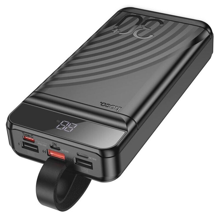 Внешний аккумулятор Hoco J123B Element 22.5W+PD20W (30000mAh) - Black: фото 2 из 8