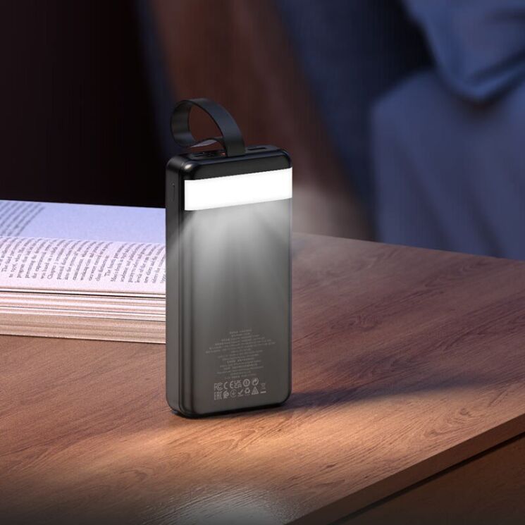 Внешний аккумулятор Hoco J123B Element 22.5W+PD20W (30000mAh) - Black: фото 8 из 8