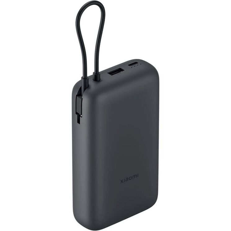 Зовнішній акумулятор Xiaomi 22.5W Integrated Cable (20000mAh) BHR9740GL - Dark Grey (995772DH) Зовнішній акумулятор Xiaomi 22.5W Integrated Cable (20000mAh) BHR9740GL - Dark Grey: фото 1 з 4