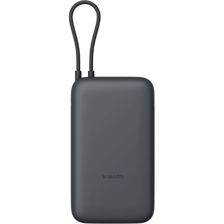Зовнішній акумулятор Xiaomi 22.5W Integrated Cable (20000mAh) BHR9740GL - Dark Grey (995772DH) Зовнішній акумулятор Xiaomi 22.5W Integrated Cable (20000mAh) BHR9740GL - Dark Grey: фото 3 з 4