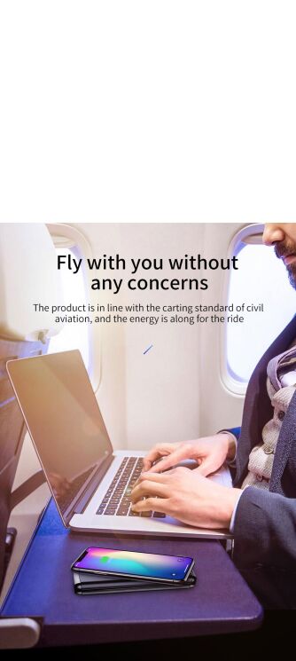 Внешний аккумулятор&nbsp;Baseus Wireless (10000mAh) WXHSD-D01 - Black: фото 19 из 22