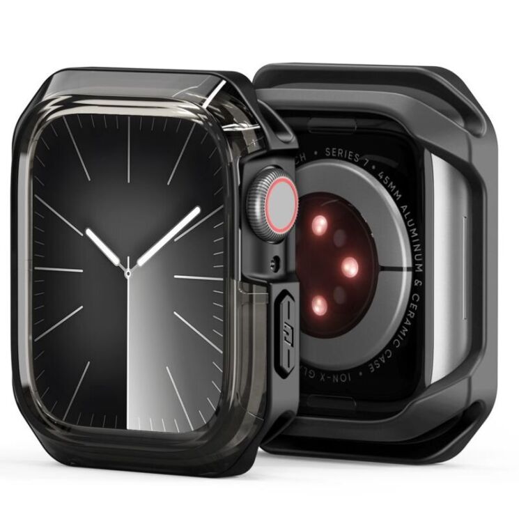 Захисний чохол Dux Ducis Tamo Series для Apple Watch 10 46 mm - Translucent Black: фото 2 из 10