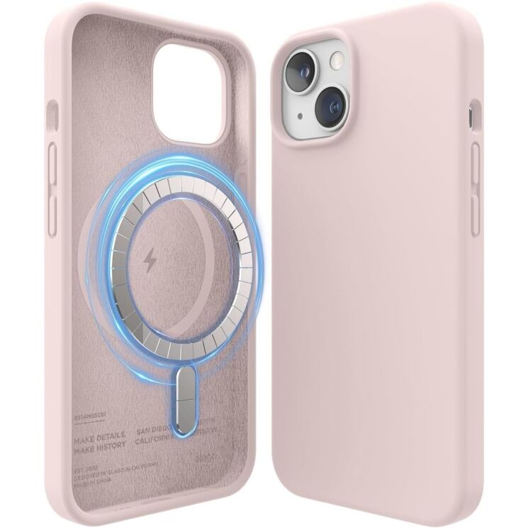 Защитный чехол Elago Silicone Case MagSafe для Apple iPhone 14 - Pink: фото 2 из 8